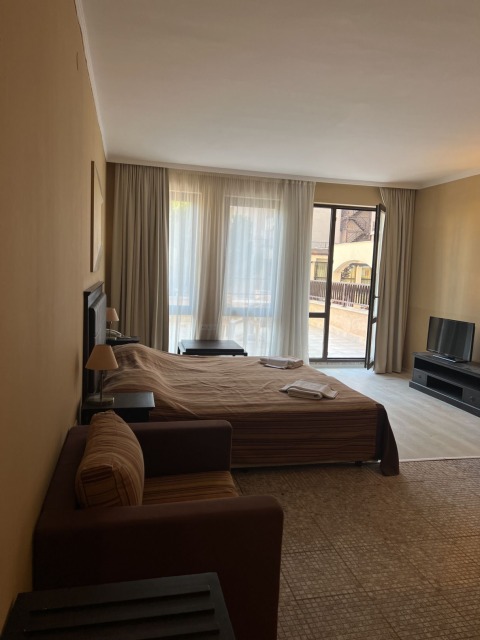 Stylish studio just 70 meters from the beach in a unique 5⭐ resort complex – Sunny Beach