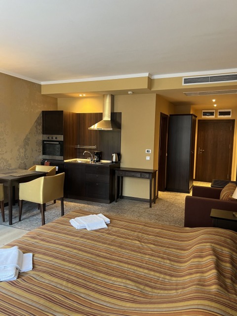 Stylish studio just 70 meters from the beach in a unique 5⭐ resort complex – Sunny Beach