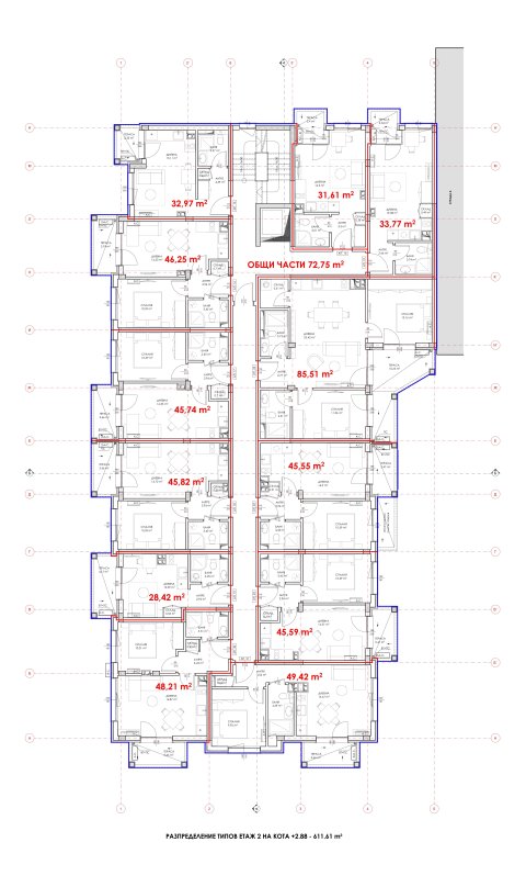 Flat studio apartment 33 m², Nesebar, Sveti Vlas, Bulgaria