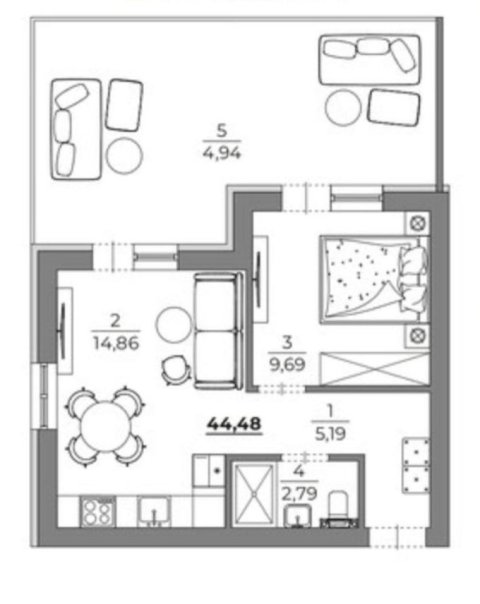 House studio apartment 48 m², Golden Sands, Bulgaria