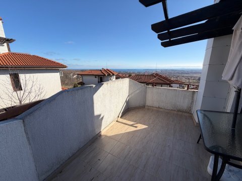 Two-room duplex apartment with panoramic sea views in Košaritsa