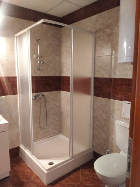 Spacious two-bedroom apartment in the first row to the sea in Privilege Fort, Elenite