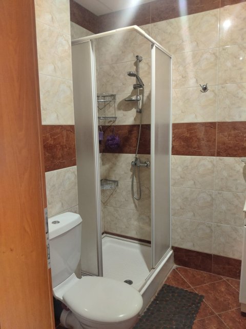 Spacious two-bedroom apartment in the first row to the sea in Privilege Fort, Elenite