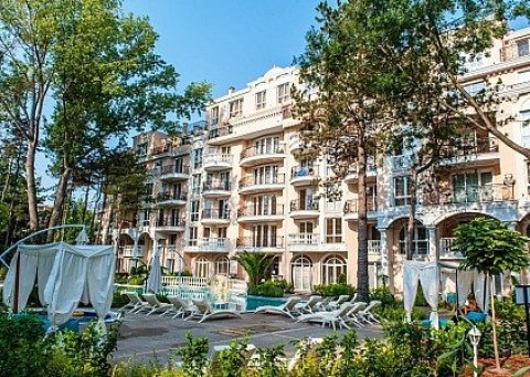Spacious two-bedroom apartment in the prestigious Venera Palace complex - one of the most elegant places in Sunny Beach