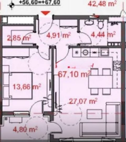 1+1 Central Park + parking
