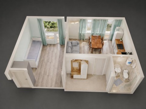 I'm selling a 2-bedroom apartment in Sunny Beach with no additional costs!