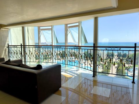 SUNSET RESORT, Pomorie, in the central Sigma building | One-room apartment, 65 m² | Prime seafront location | Sea view