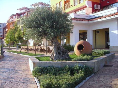 Studio with sea view in the first row of the Marina Cape complex, Aheloy