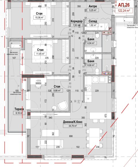 New multi-room apartment in Madika, Burgas – Building 7